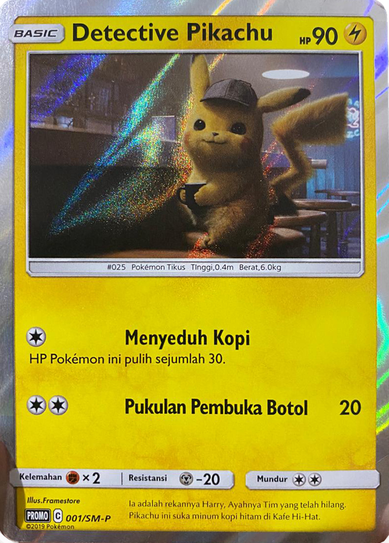 Detective Pikachu (001SM-P Indonesian Promo) - Pokumon