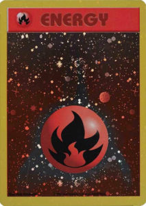 POKEMON PROMO CARD 2002 FIRE ENERGY HOLOFOIL