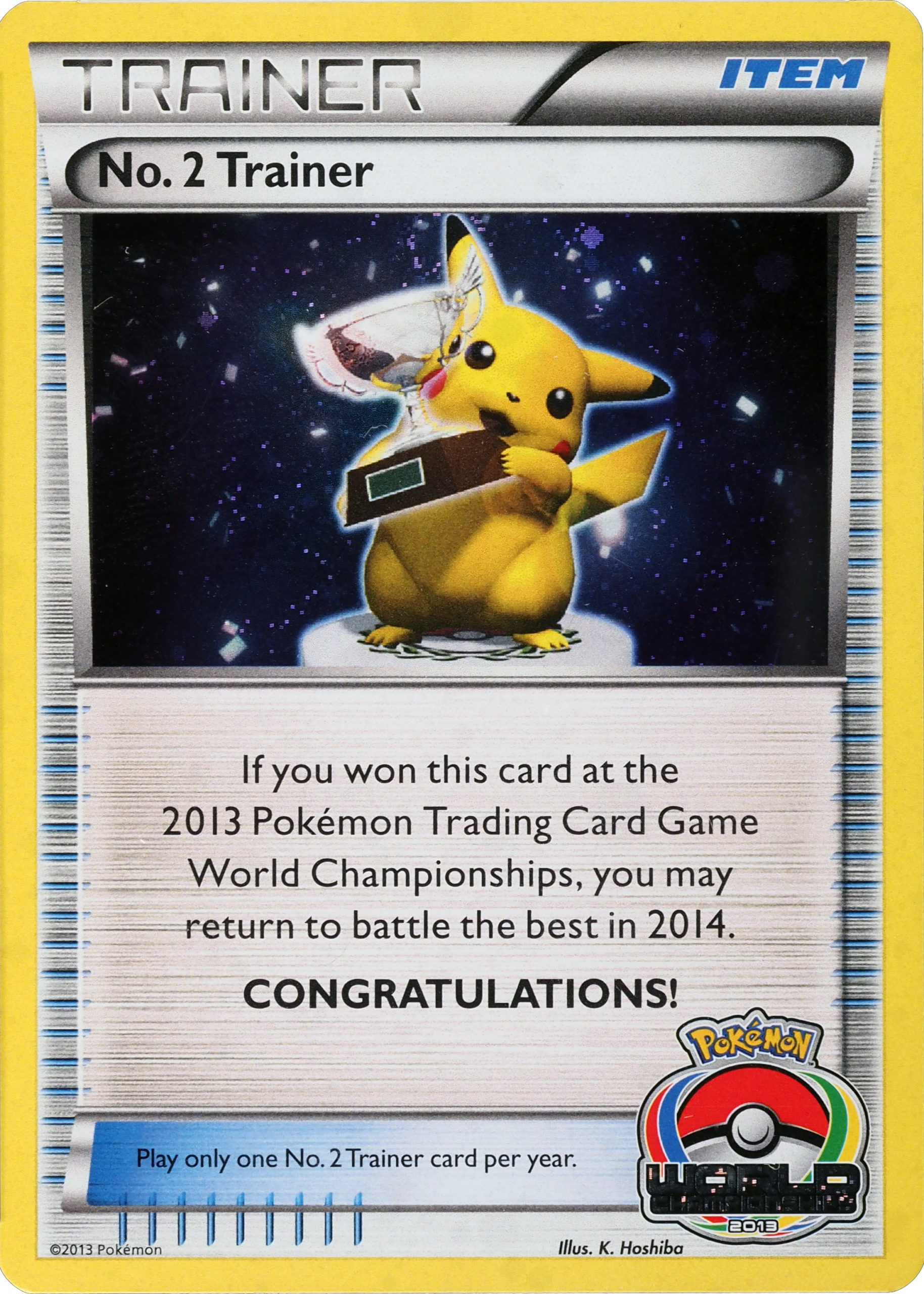 Rare Pokémon Card Raikou Ex World Championships 2012 38