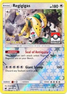 Regigigas - POP 9 Pokémon card 4/17