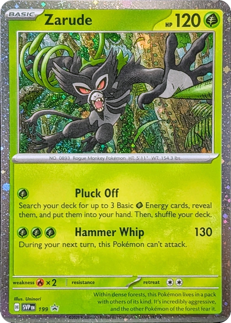 Zarude SVP199 English Promo Pokumon